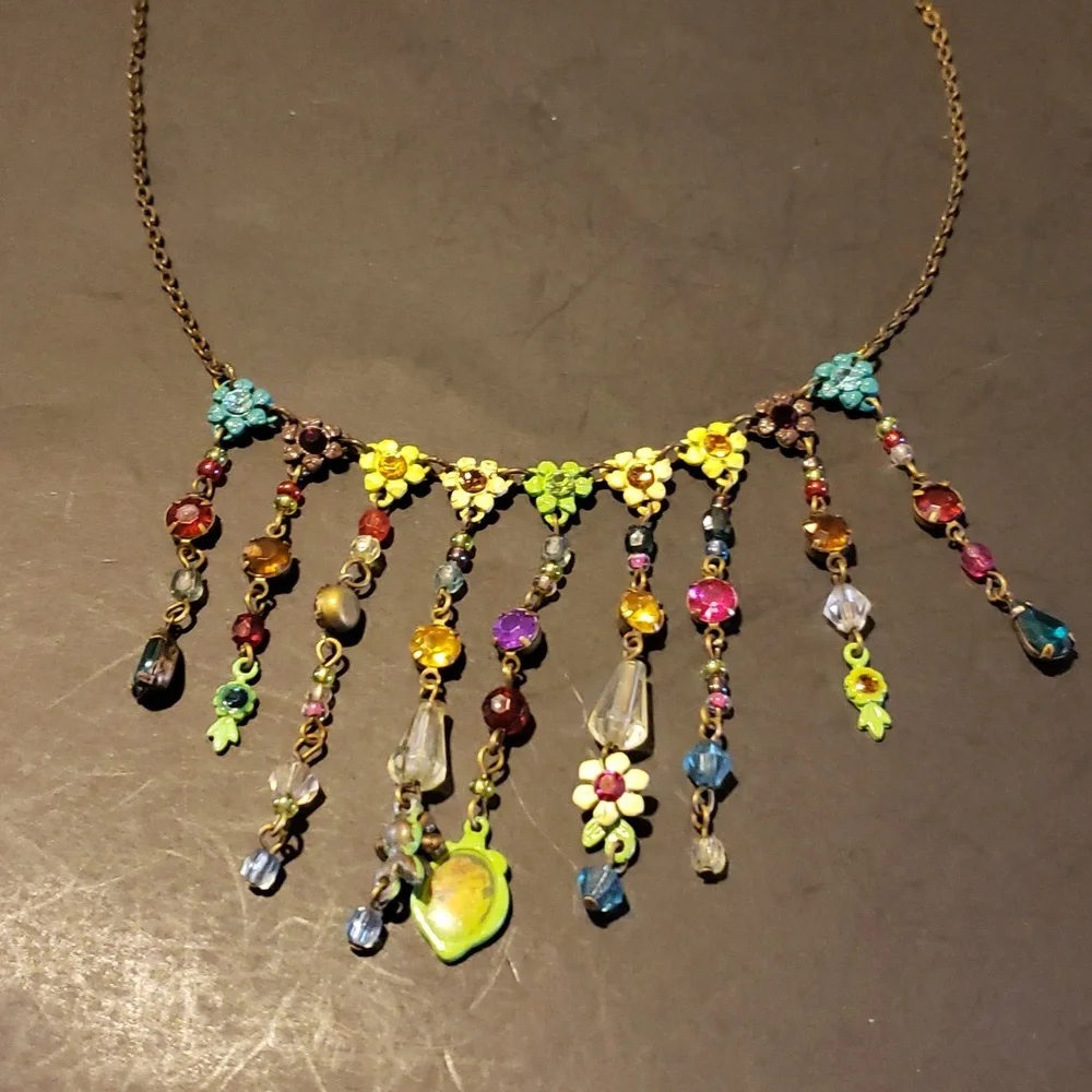 Bohemian Beaded Cascade Necklace - Picture 5 of 5